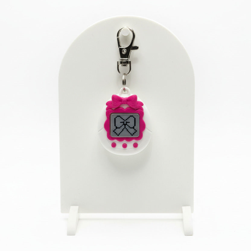 Virtual Pet (Hot Pink with Bow) • 3D Printed Clicker • Fidget Clicker • Tactile Clickers • Handheld Fidget • Sensory