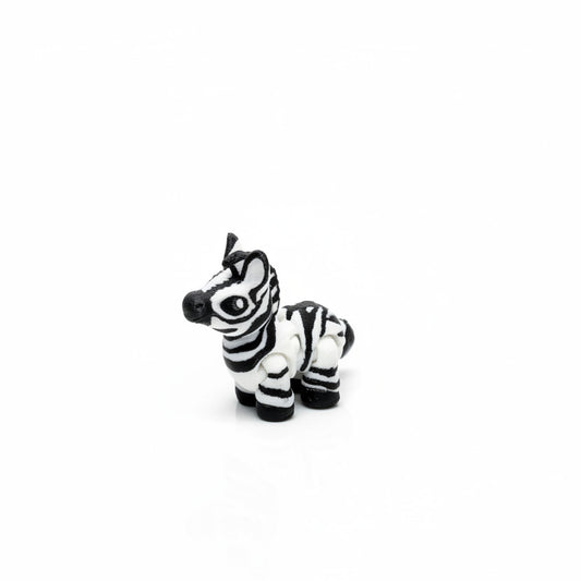 Zebra • Mini 3D Printed Articulated Animal • Flexi Animals • Pocket Pets • Pocket Pals • Desk Pets*