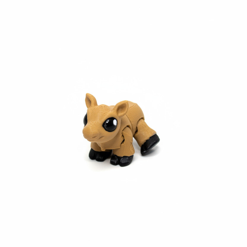 Moose WITHOUT Antlers • Mini 3D Printed Articulated Animal • Flexi Animals • Pocket Pets • Pocket Pals • Desk Pets*