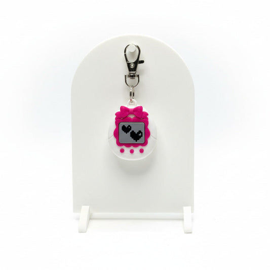 Virtual Pet (Hot Pink with Hearts) • 3D Printed Clicker • Fidget Clicker • Tactile Clickers • Handheld Fidget • Sensory