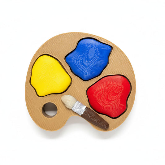 Paint Palette - 3 Clickers • 3D Printed Clicker • Fidget Clicker • Tactile Clickers • Handheld Fidget • Sensory*