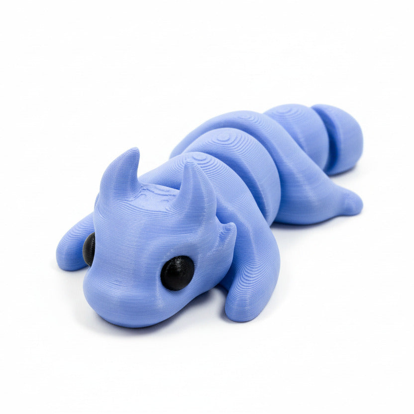 Dragon (Blueberry Bubblegum) • Articulated *Larger* Animals • 3D Printed Articulated Animal • Flexi Animals • Pocket Pets • Pocket Pals • Desk Pets [#22]