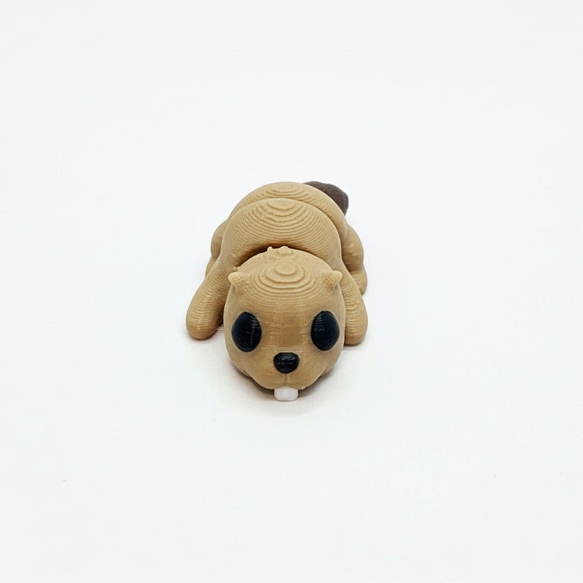 Beaver • Mini 3D Printed Articulated Animal • Flexi Animals • Pocket Pets • Pocket Pals • Desk Pets [2025]