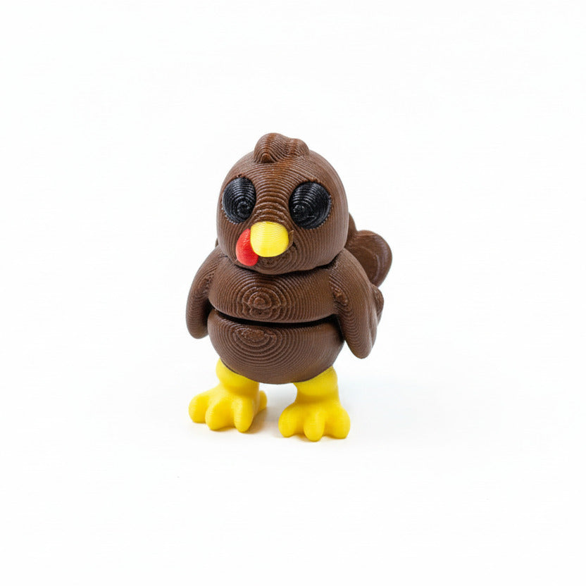 Turkey • Mini 3D Printed Articulated Animal • Flexi Animals • Thanksgiving • Pocket Pets • Pocket Pals • Desk Pets [#66]