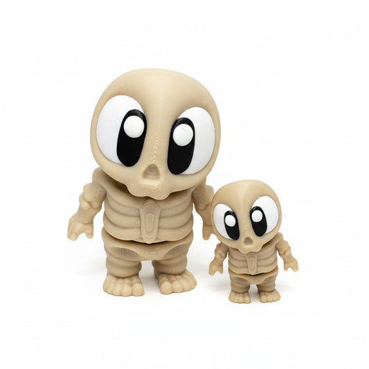 Skeleton • Halloween • Articulated *Larger* Animals • 3D Printed Articulated Animal • Flexi Animals • Pocket Pets • Pocket Pals • Desk Pets