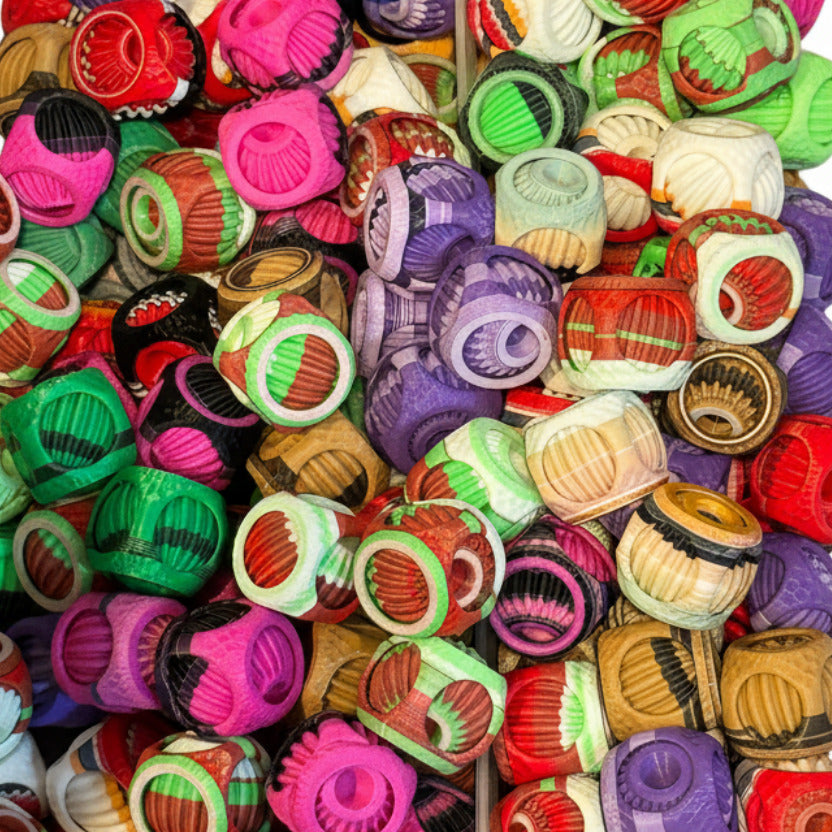 BUNDLE OF 50: Mystery Color 3D-Printed Flushing Fidget - 1 inch x 1 inch size - COLORS ARE AT RANDOM