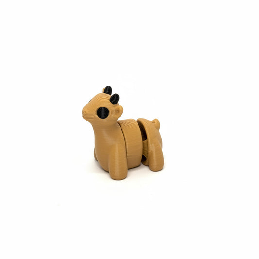 Goat (Brown) • Mini 3D Printed Articulated Animal • Flexi Animals • Pocket Pets • Pocket Pals • Desk Pets [#97]*
