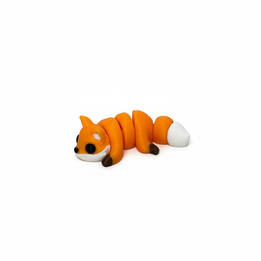 Fox • Mini 3D Printed Articulated Animal • Flexi Animals • Pocket Pets • Pocket Pals • Desk Pets [#38]