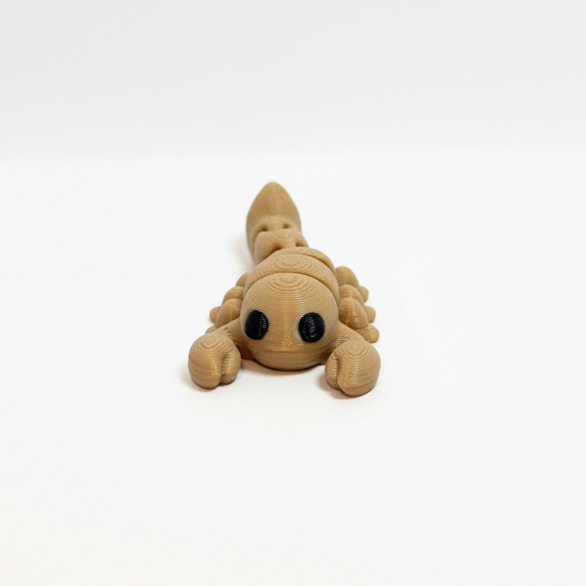 Scorpion (Brown) • Mini 3D Printed Articulated Animal • Flexi Animals • Pocket Pets • Pocket Pals • Desk Pets [2025]*