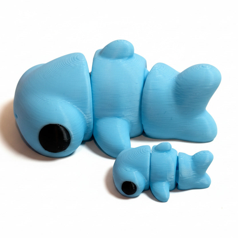 Hammerhead Shark (Blue) • Articulated *Larger* Animals • 3D Printed Articulated Animal • Flexi Animals • Pocket Pets • Pocket Pals • Desk Pets [2025]