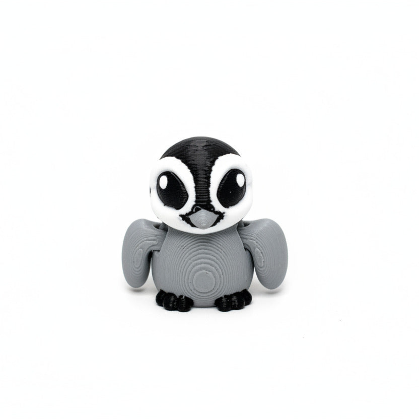 Penguin (Baby) • Mini 3D Printed Articulated Animal • Flexi Animals • Pocket Pets • Pocket Pals • Desk Pets*