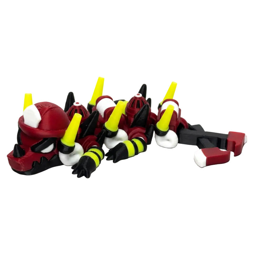 Fireman Mini Dragons (Roughly 6 Inches) • Fire Fighter • Articulated Dragons • Flexi Dragon