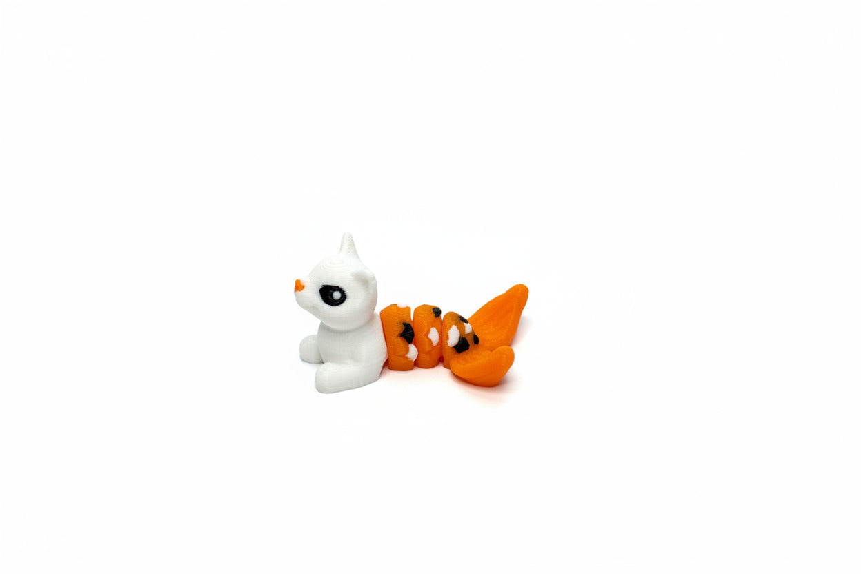Cat Mermaid • PurrMaid • Mini 3D Printed Articulated Animal • Flexi Animals • Pocket Pets • Pocket Pals • Desk Pets