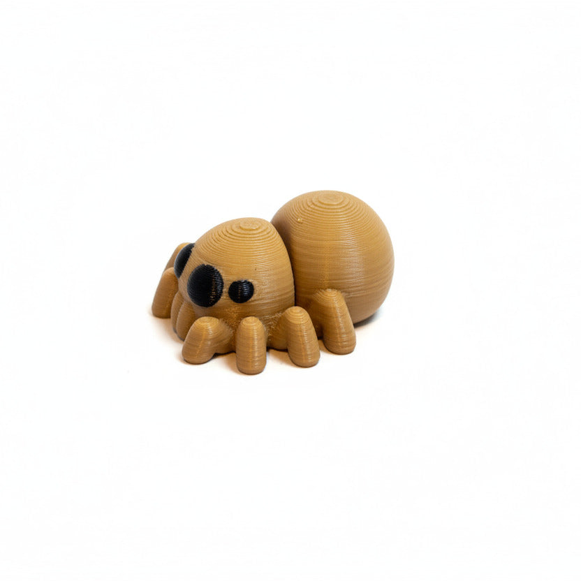 Spider (Brown) • Mini 3D Printed Articulated Animal • Flexi Animals • Pocket Pets • Pocket Pals • Desk Pets [#88]*