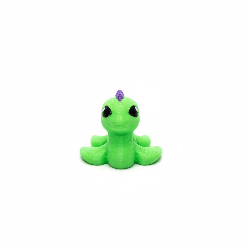 Lochness Monster with Spikes • Mini 3D Printed Articulated Animal • Flexi Animals • Pocket Pets • Pocket Pals • Desk Pets*