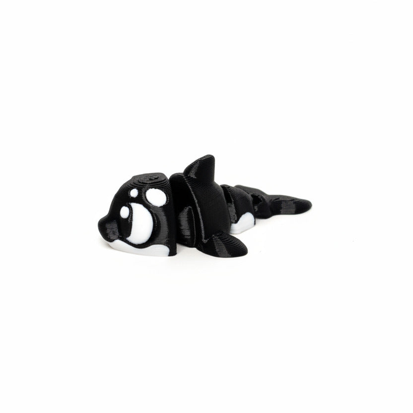 Killer Whale • Orca • Mini 3D Printed Articulated Animal • Flexi Animals • Pocket Pets • Pocket Pals • Desk Pets