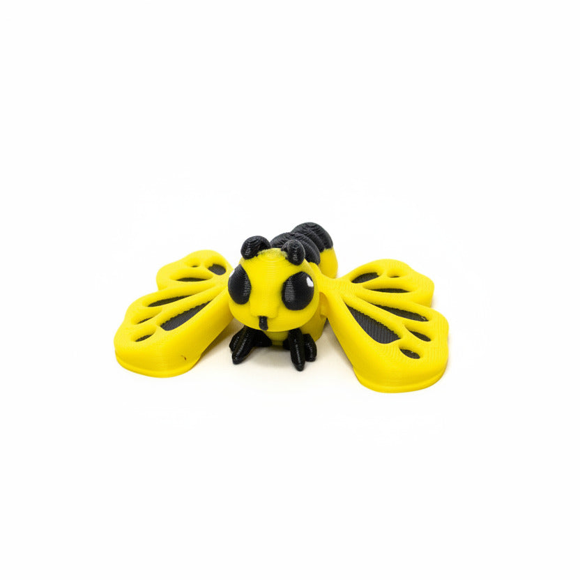 Butterfly (Yellow and Black) • Insect • Bug • Mini 3D Printed Articulated Animal • Flexi Animals • Pocket Pets • Pocket Pals • Desk Pets*