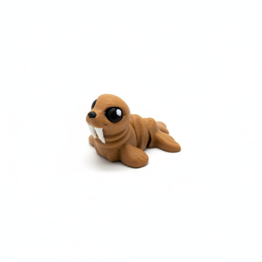Walrus • Mini 3D Printed Articulated Animal • Flexi Animals • Pocket Pets • Pocket Pals • Desk Pets*
