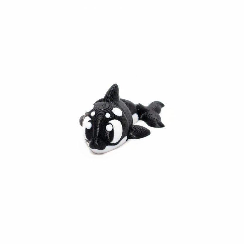 Killer Whale • Orca • Mini 3D Printed Articulated Animal • Flexi Animals • Pocket Pets • Pocket Pals • Desk Pets