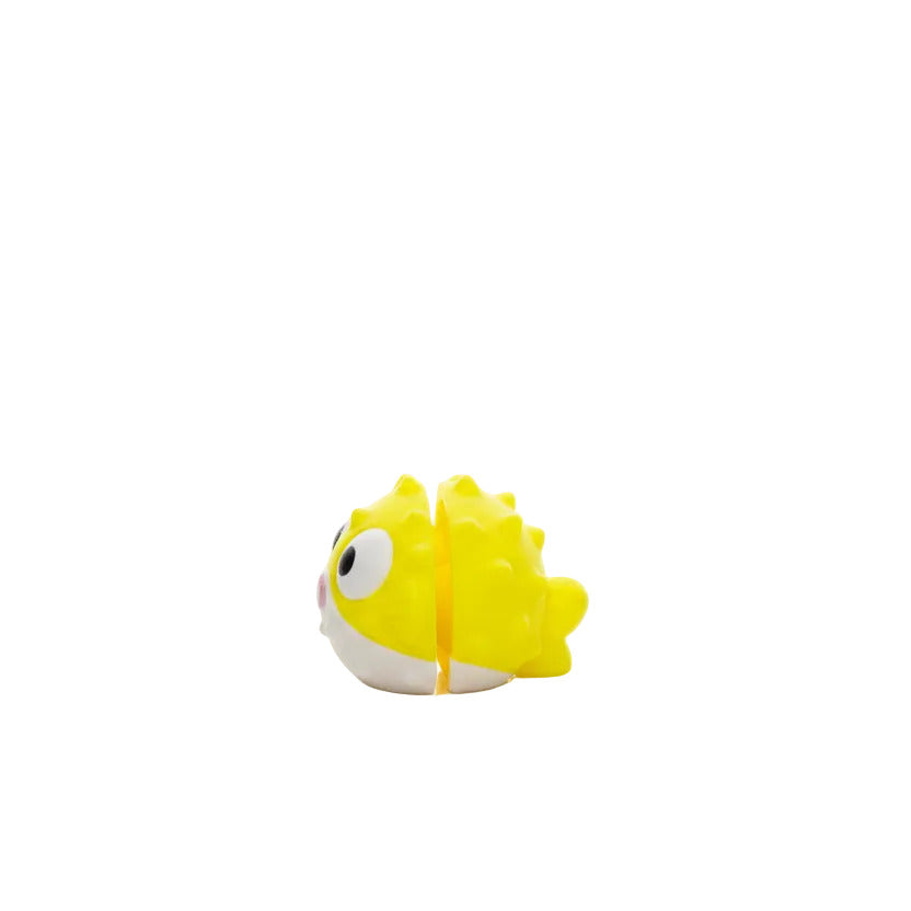 Puffer Fish (Yellow) • Mini 3D Printed Articulated Animal • Flexi Animals • Pocket Pets • Pocket Pals • Desk Pets