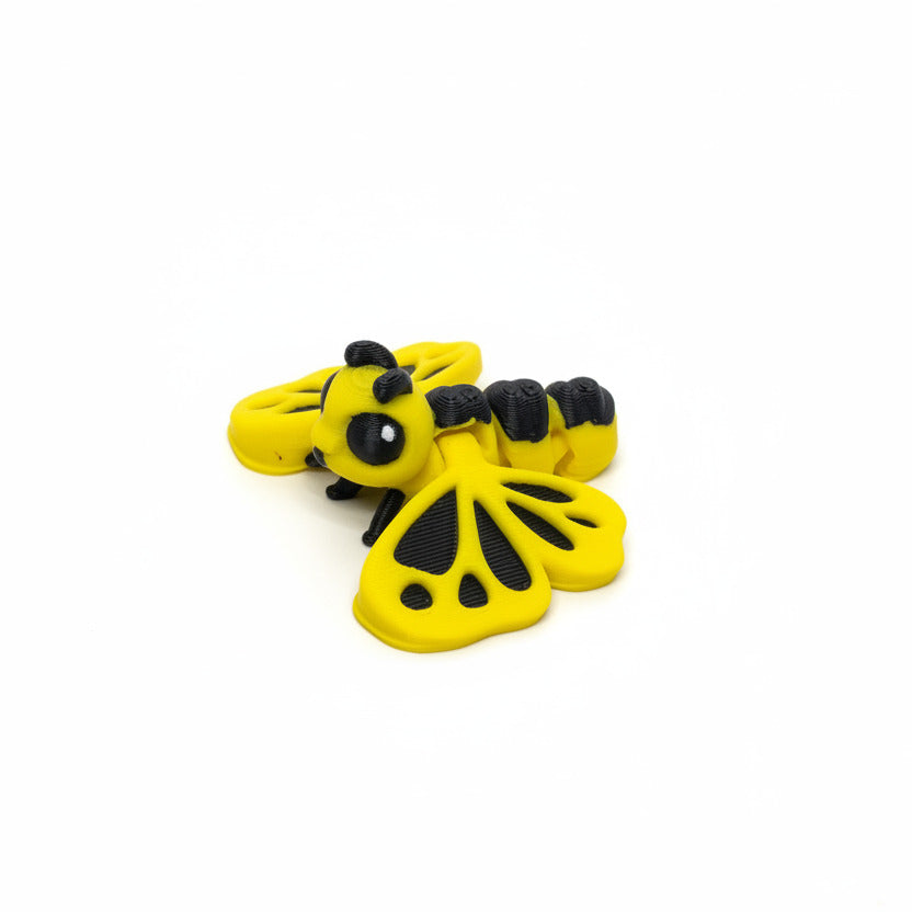Butterfly (Yellow and Black) • Insect • Bug • Mini 3D Printed Articulated Animal • Flexi Animals • Pocket Pets • Pocket Pals • Desk Pets*
