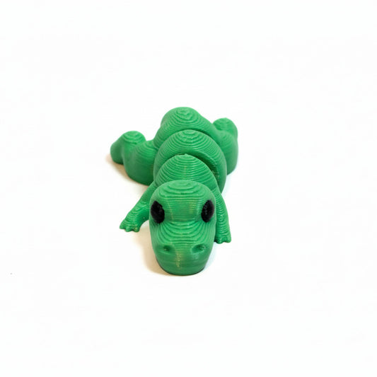 T-Rex Dinosaur (Green) • Mini 3D Printed Articulated Animal • Flexi Animals • Pocket Pets • Pocket Pals • Desk Pets [#46]*