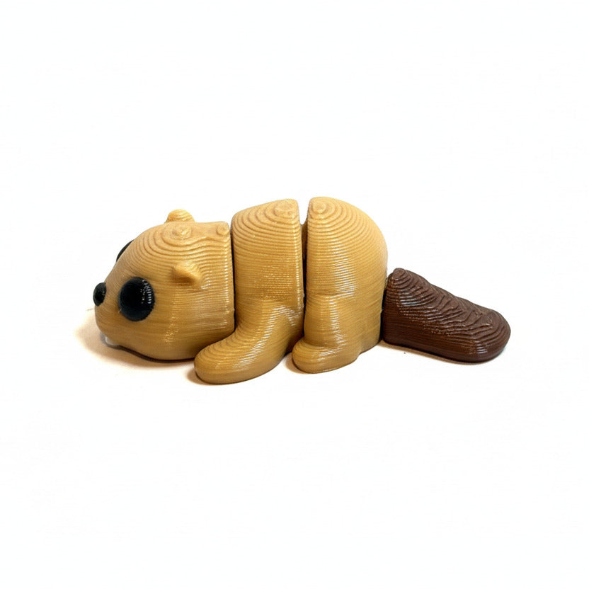 Beaver • Mini 3D Printed Articulated Animal • Flexi Animals • Pocket Pets • Pocket Pals • Desk Pets [2025]