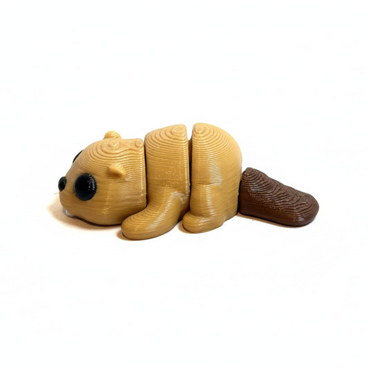 Beaver • Mini 3D Printed Articulated Animal • Flexi Animals • Pocket Pets • Pocket Pals • Desk Pets [2025]