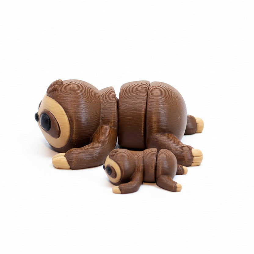 Sloth • Articulated *Larger* Animals • 3D Printed Articulated Animal • Flexi Animals • Pocket Pets • Pocket Pals • Desk Pets [2025]