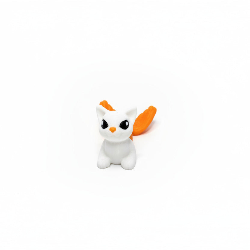 Cat Mermaid • PurrMaid • Mini 3D Printed Articulated Animal • Flexi Animals • Pocket Pets • Pocket Pals • Desk Pets