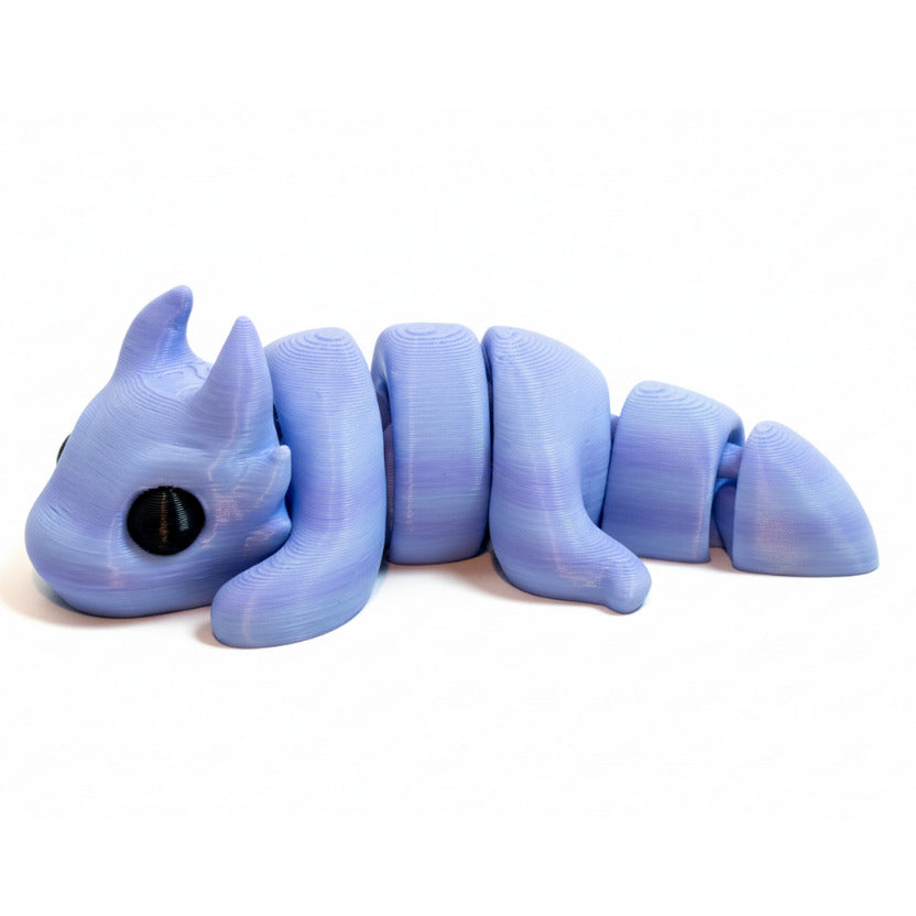 Dragon (Blueberry Bubblegum) • Articulated *Larger* Animals • 3D Printed Articulated Animal • Flexi Animals • Pocket Pets • Pocket Pals • Desk Pets [#22]