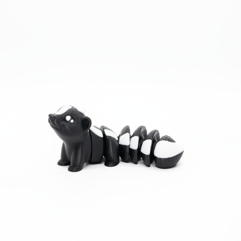 Skunk • Mini 3D Printed Articulated Animal • Flexi Animals • Pocket Pets • Pocket Pals • Desk Pets
