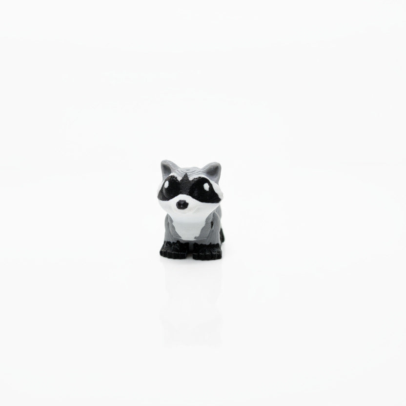 Raccoon • Mini 3D Printed Articulated Animal • Flexi Animals • Pocket Pets • Pocket Pals • Desk Pets*