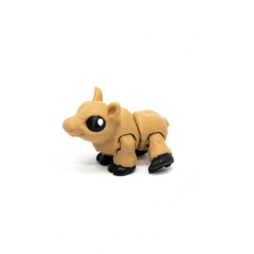 Moose WITHOUT Antlers • Mini 3D Printed Articulated Animal • Flexi Animals • Pocket Pets • Pocket Pals • Desk Pets*