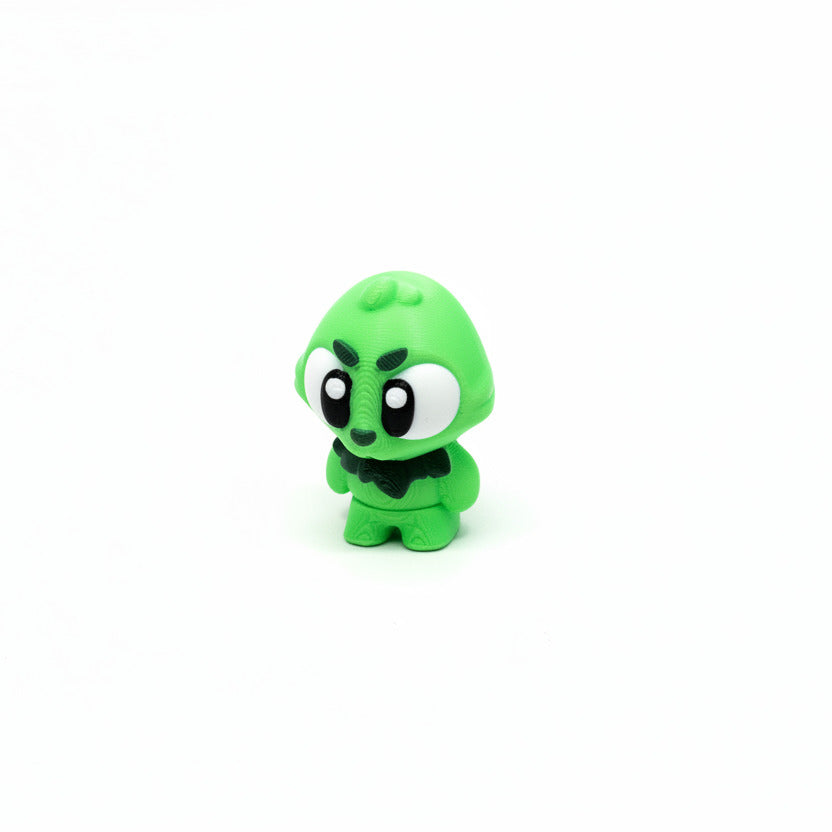 Green Grump • Christmas • Mini 3D Printed Articulated Animal • Flexi Animals • Pocket Pets • Pocket Pals • Desk Pets