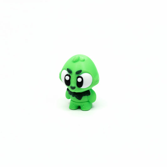 Green Grump • Christmas • Mini 3D Printed Articulated Animal • Flexi Animals • Pocket Pets • Pocket Pals • Desk Pets