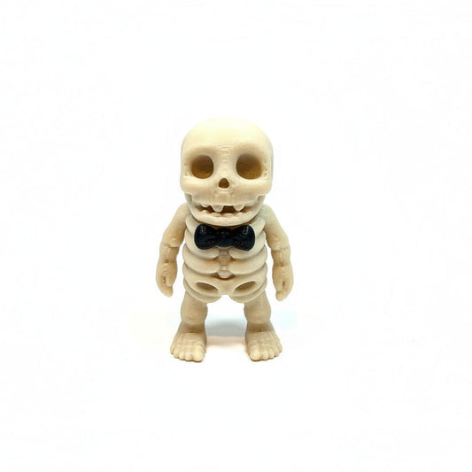 Mr. Skeleton • Mini 3D Printed Articulated Animal • Flexi Animals • Pocket Pets • Pocket Pals • Desk Pets [#98]