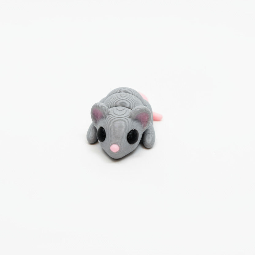 Mouse (Grey) • Mini 3D Printed Articulated Animal • Flexi Animals