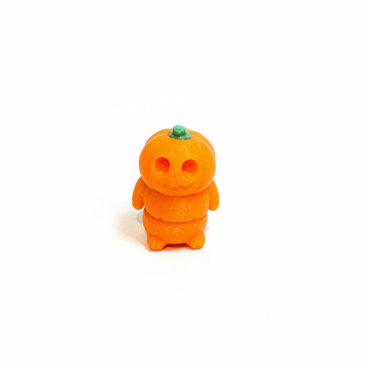 Pumpkin Man • Mini 3D Printed Articulated Animal • Flexi Animals • Pocket Pets • Pocket Pals • Desk Pets [#59]*