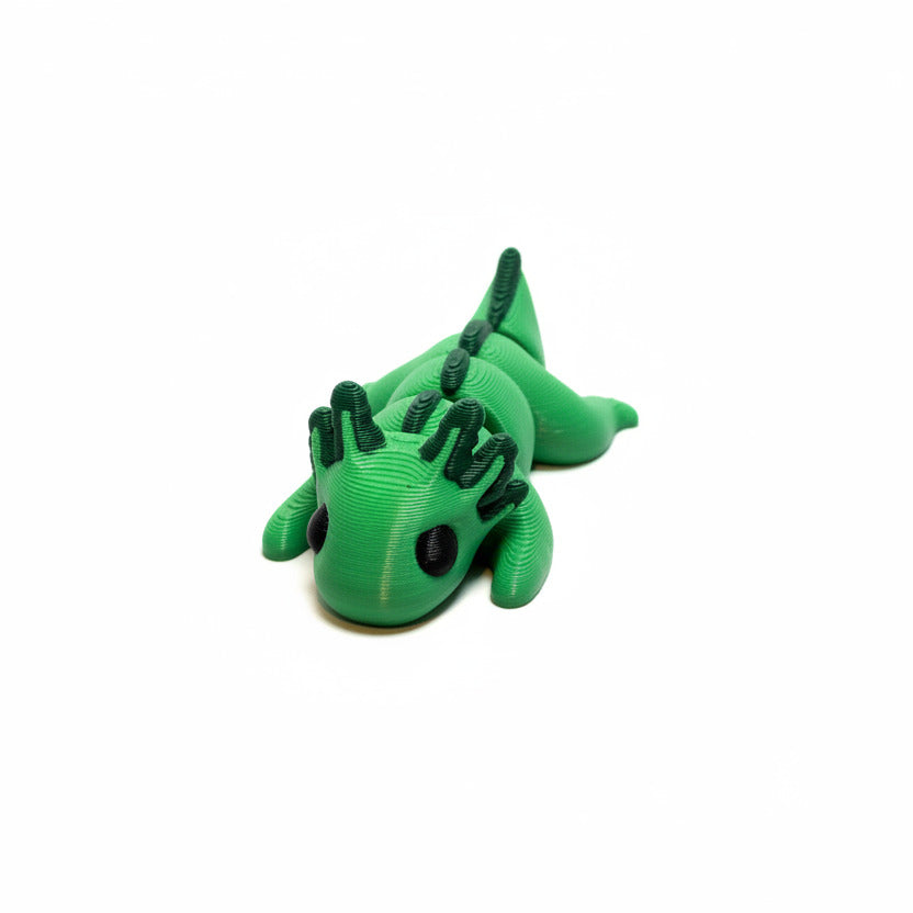 Axolotl (Green) • Mini 3D Printed Articulated Animal • Flexi Animals • Pocket Pets • Pocket Pals • Desk Pets [#29]*