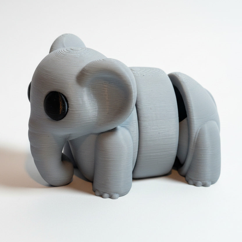 Elephant • Articulated *Larger* Animals • 3D Printed Articulated Animal • Flexi Animals • Pocket Pets • Pocket Pals • Desk Pets [#89]