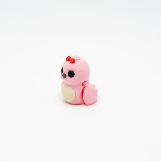 Love Birds (Pink) • Mini 3D Printed Articulated Animal • Flexi Animals • Valentine's Day • Pocket Pets • Pocket Pals • Desk Pets [#105]