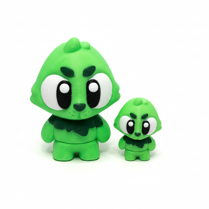 Green Guy • Christmas • Articulated *Larger* Animals • 3D Printed Articulated Animal • Flexi Animals • Pocket Pets • Pocket Pals • Desk Pets