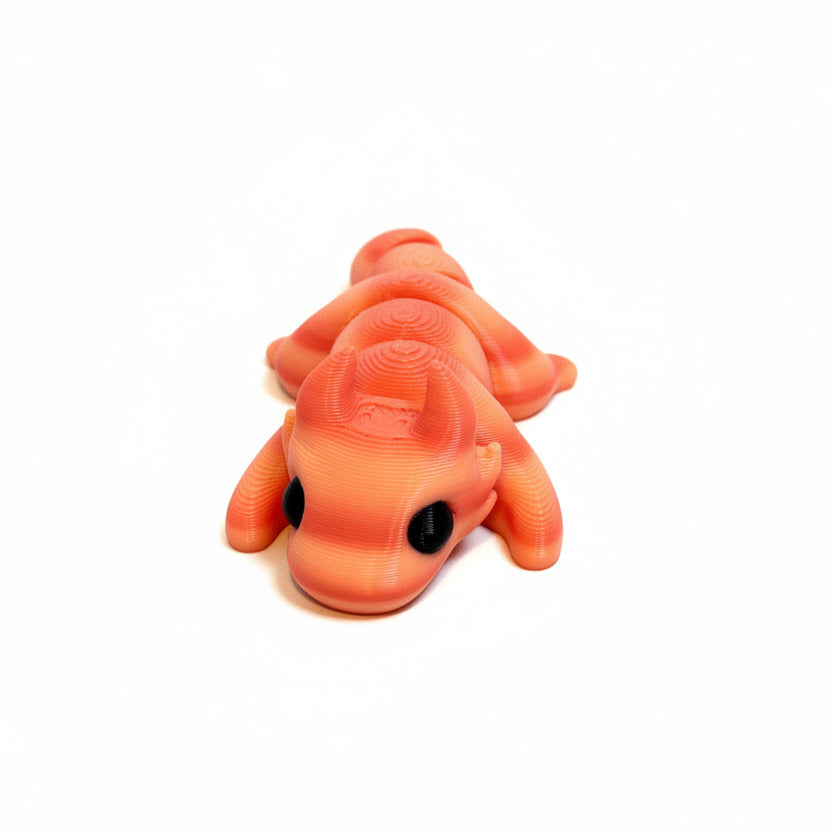Dragon (Pink Citrus) • Mini 3D Printed Articulated Animal • Flexi Animals • Pocket Pets • Pocket Pals • Desk Pets [#22]*