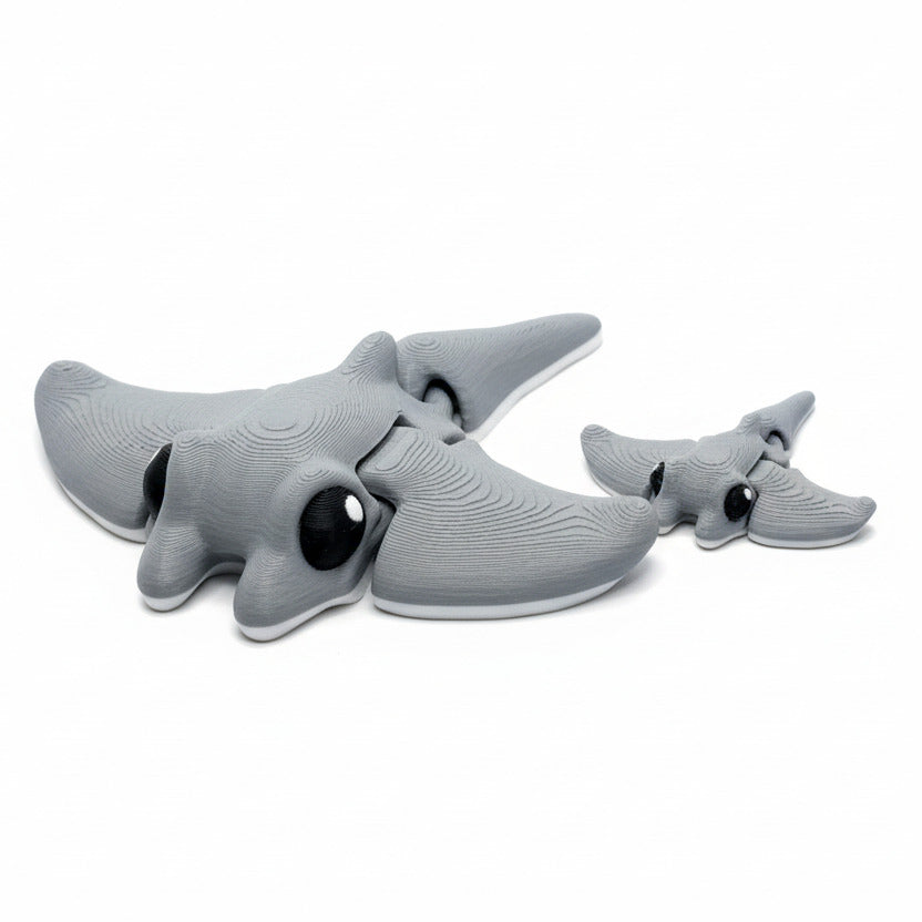 Sting Ray • Manta Ray • Articulated *Larger* Animals • 3D Printed Articulated Animal • Flexi Animals • Pocket Pets • Pocket Pals • Desk Pets