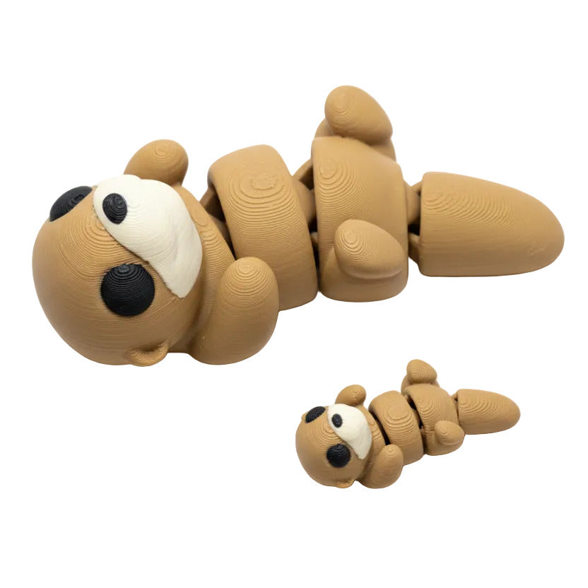 Otter Laying on Back • Articulated *Larger* Animals • 3D Printed Articulated Animal • Flexi Animals • Pocket Pets • Pocket Pals • Desk Pets [2025]