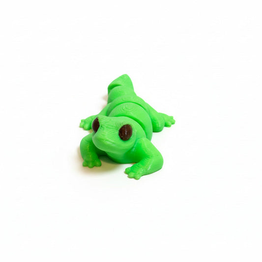 Lizard (Lime Green) • Mini 3D Printed Articulated Animal • Flexi Animals • Pocket Pets • Pocket Pals • Desk Pets [#37]