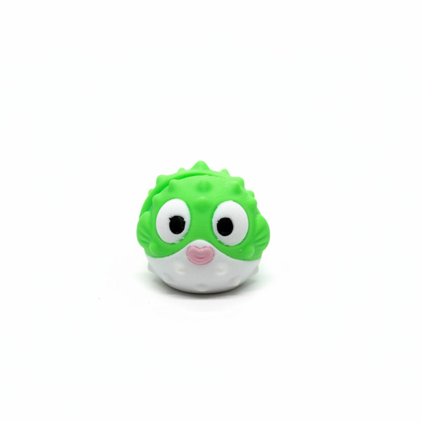 Puffer Fish (Green) • Mini 3D Printed Articulated Animal • Flexi Animals • Pocket Pets • Pocket Pals • Desk Pets