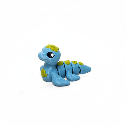 Lochness Monster with Scales • Mini 3D Printed Articulated Animal • Flexi Animals • Pocket Pets • Pocket Pals • Desk Pets*