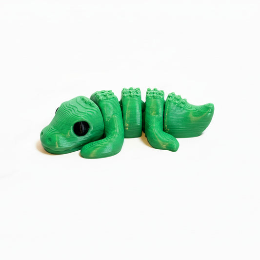 Crocodile • Mini 3D Printed Articulated Animal • Flexi Animals • Pocket Pets • Pocket Pals • Desk Pets [#13]*